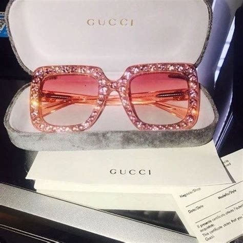 gucci pink rhinestone sunglasses|authentic female Gucci sunglasses.